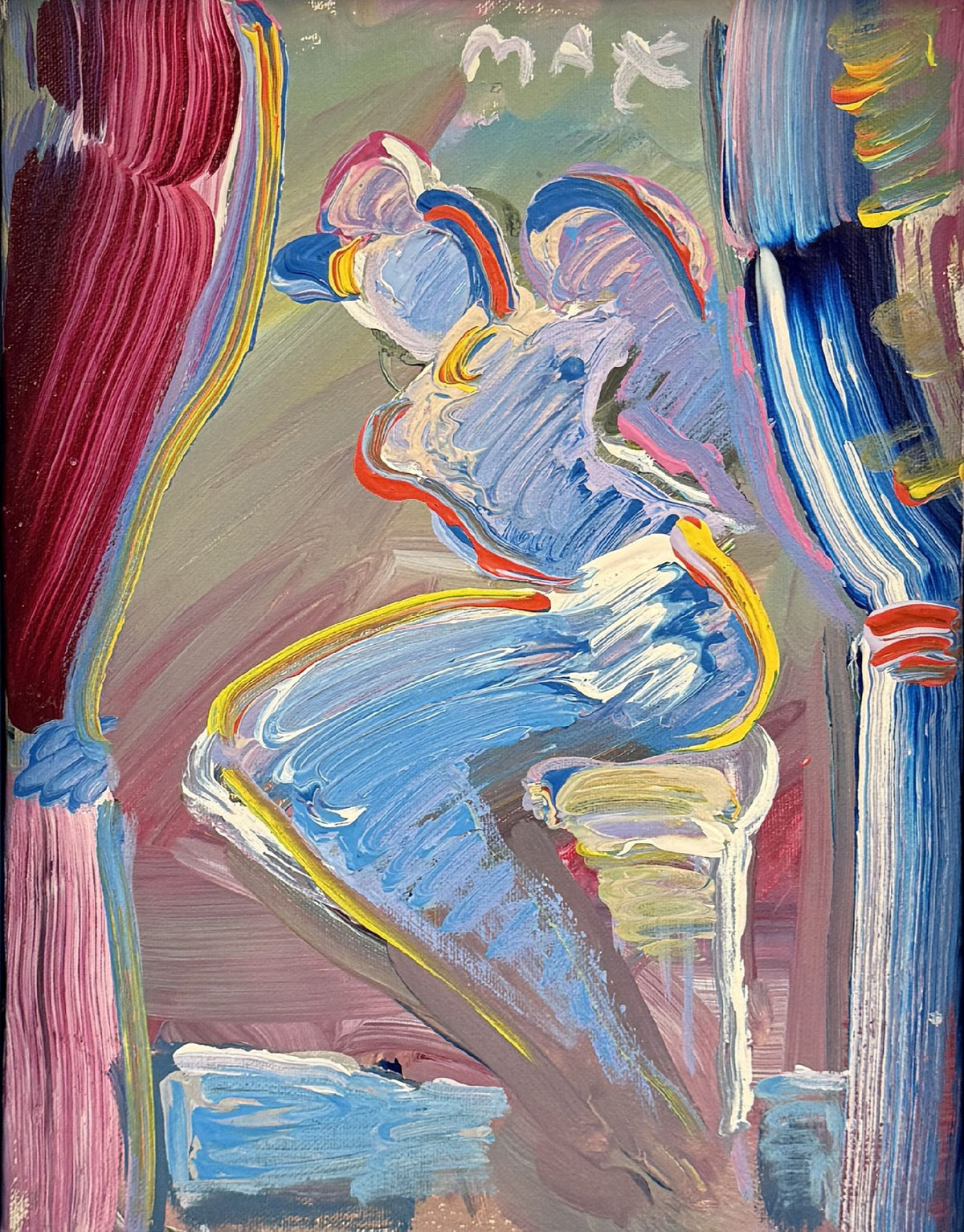 Peter Max - Sitting Angel