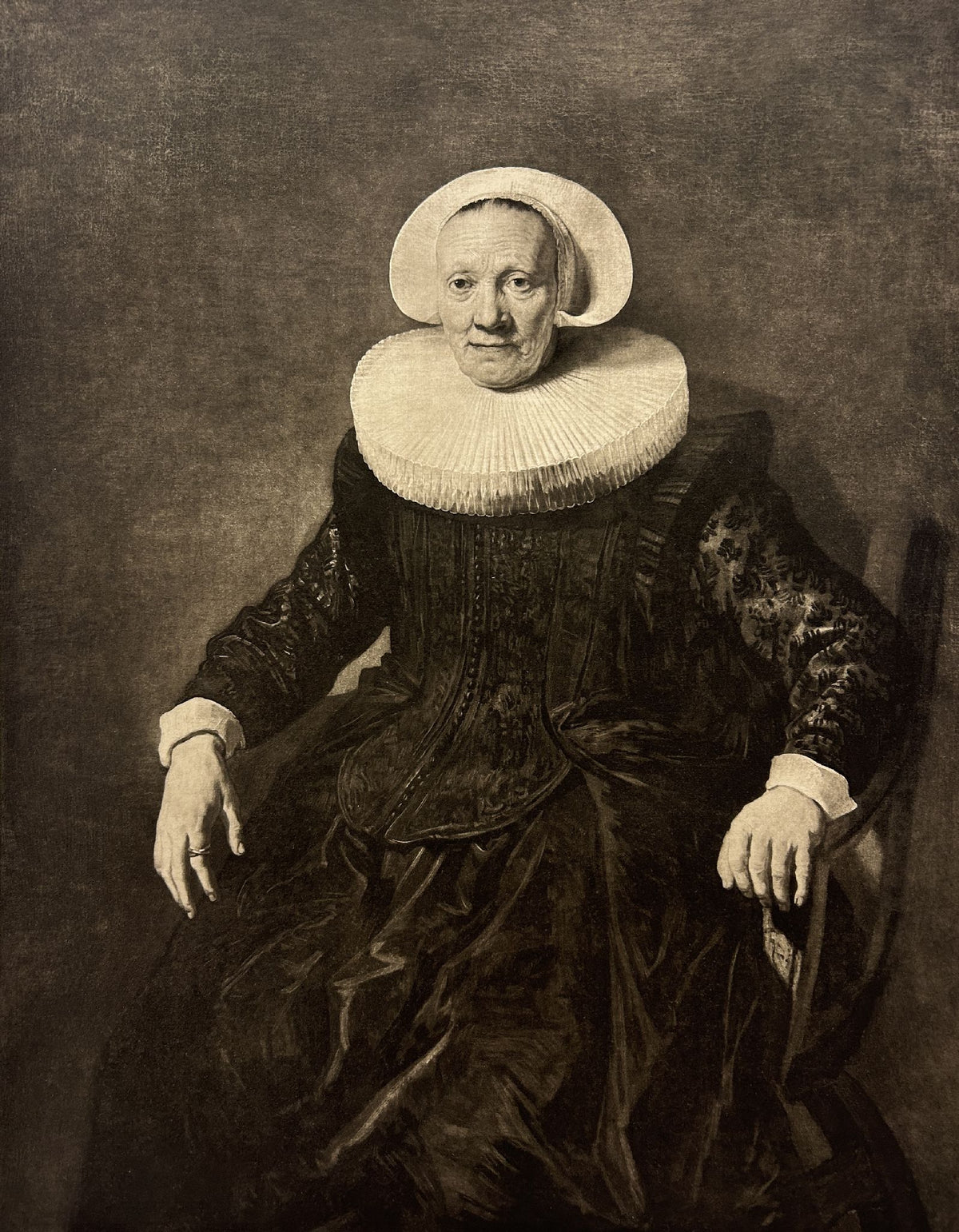 Rembrandt van Rijn - Portrait of An Old Woman Sitting