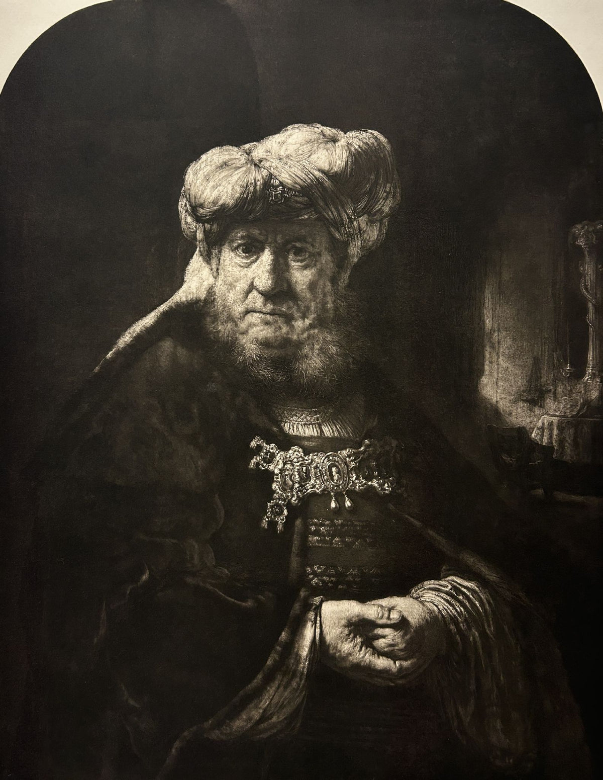 Rembrandt van Rijn - Rabbi With A White Turban