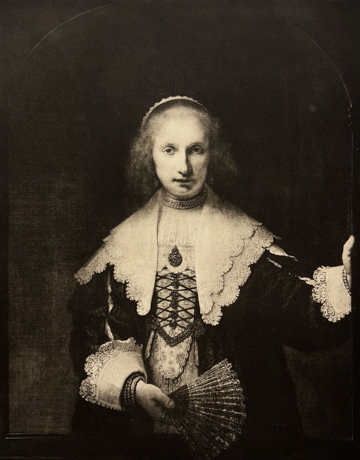 Rembrandt van Rijn - Young Woman with a Fan