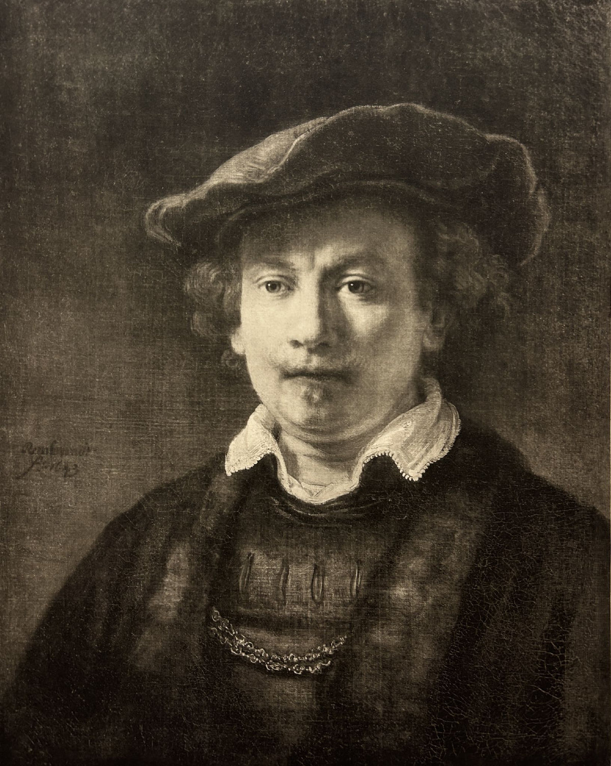 Rembrandt van Rijn - Portrait of Rembrandt With A Red Cap