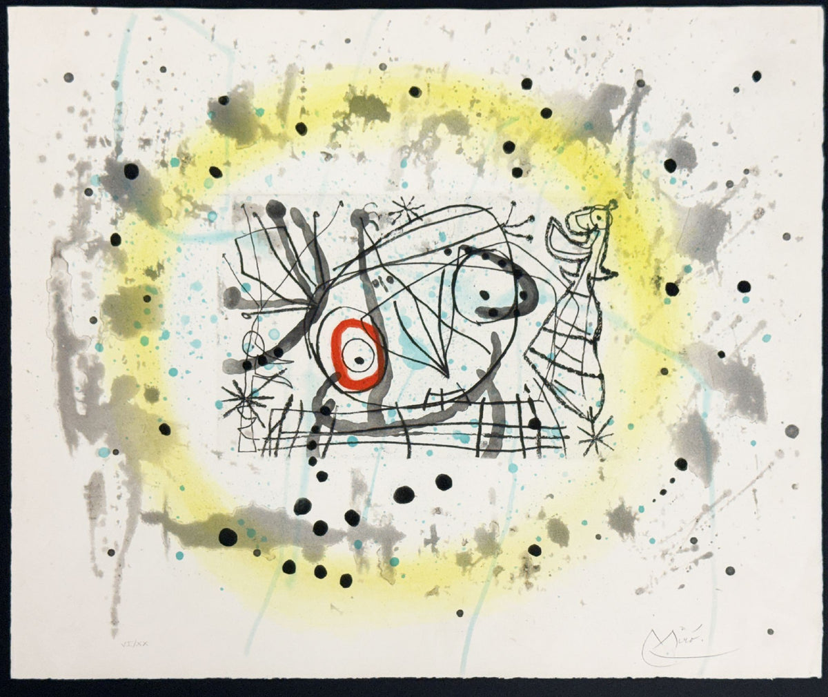 Joan Miro - Fissures, Plate V