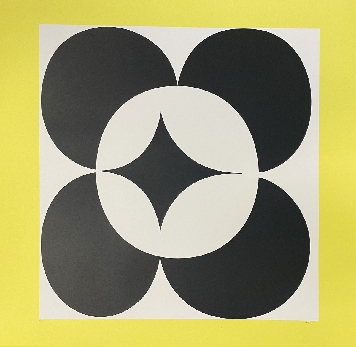 Yaacov Agam - Circles in Yellow