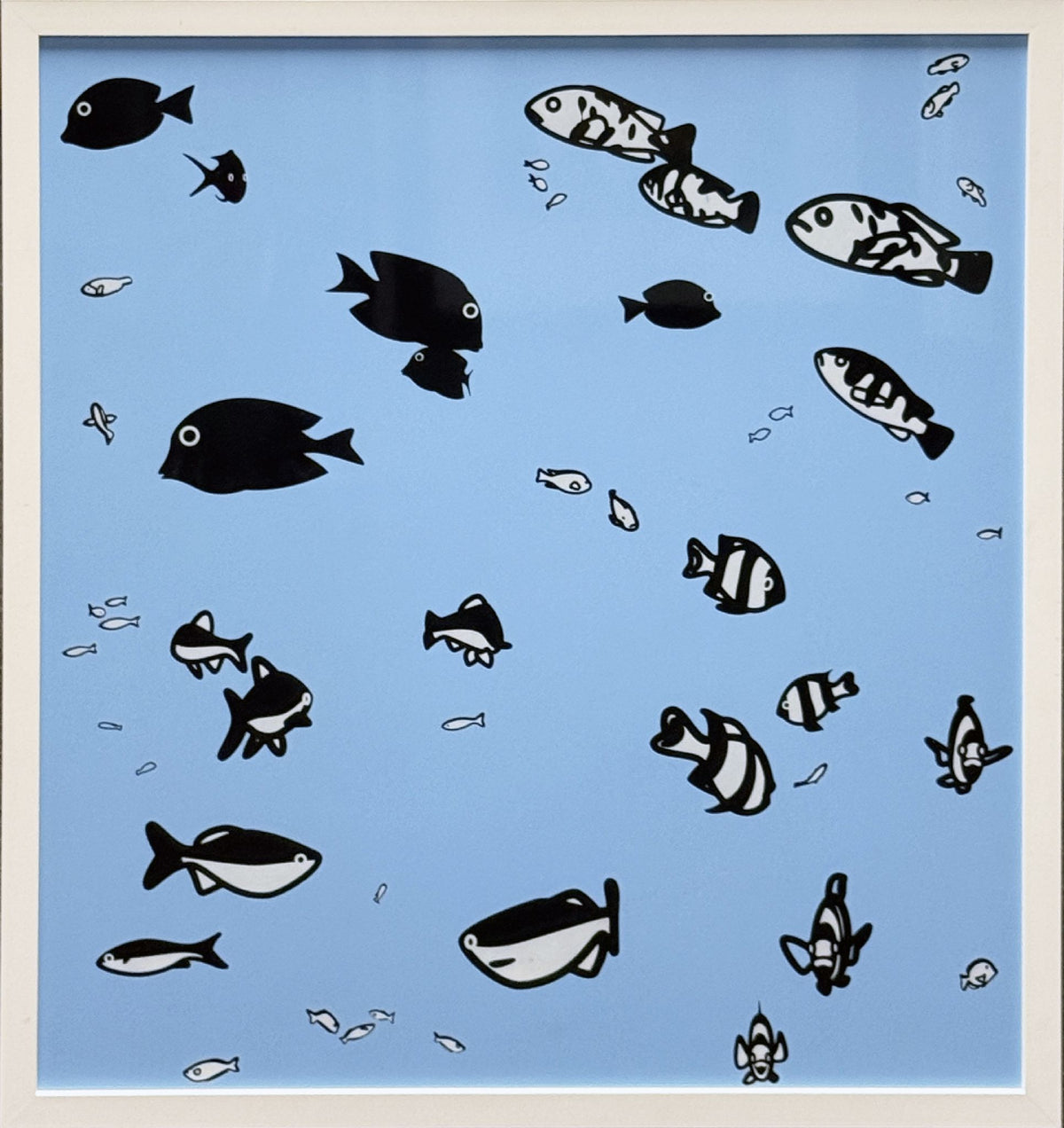 Julian Opie - We swam amongst the fishes (Version 1)