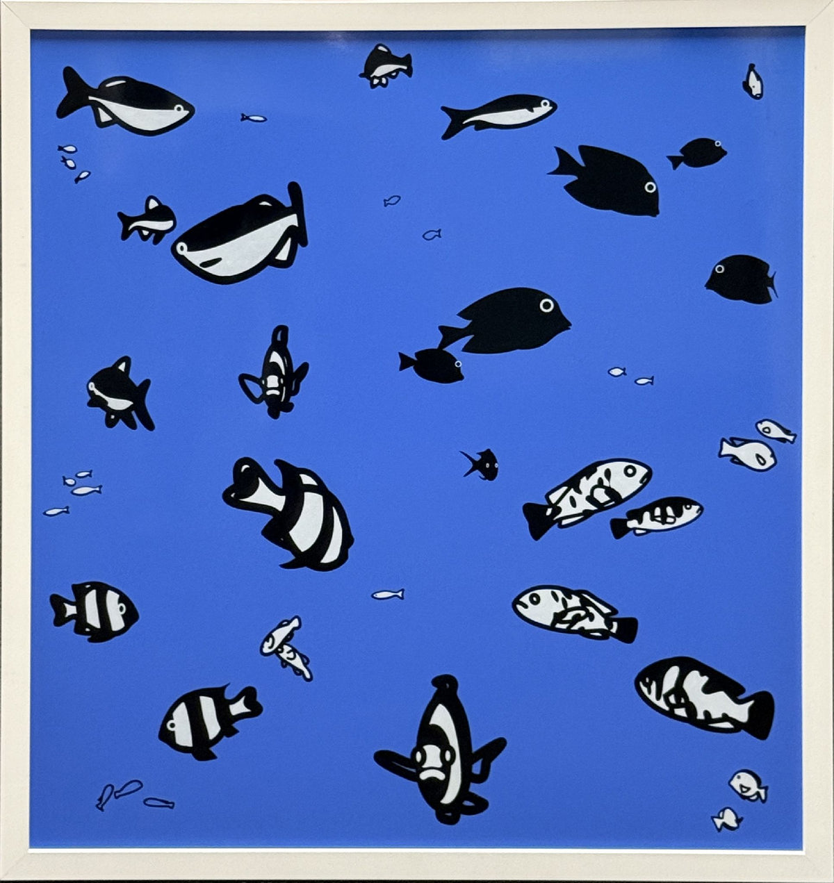 Julian Opie - We swam amongst the fishes (Version 2)