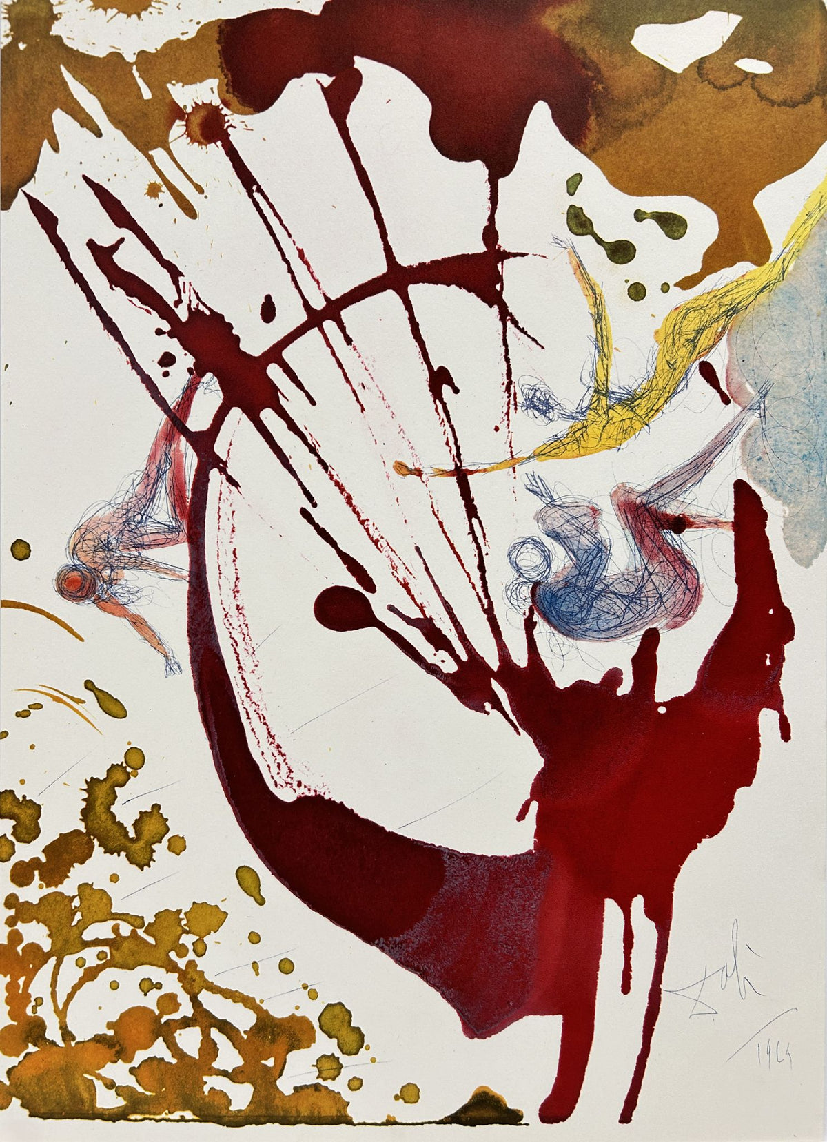 In The Beginning God Created Heaven and Earth by Salvador Dali, 1969 fine art lithograph