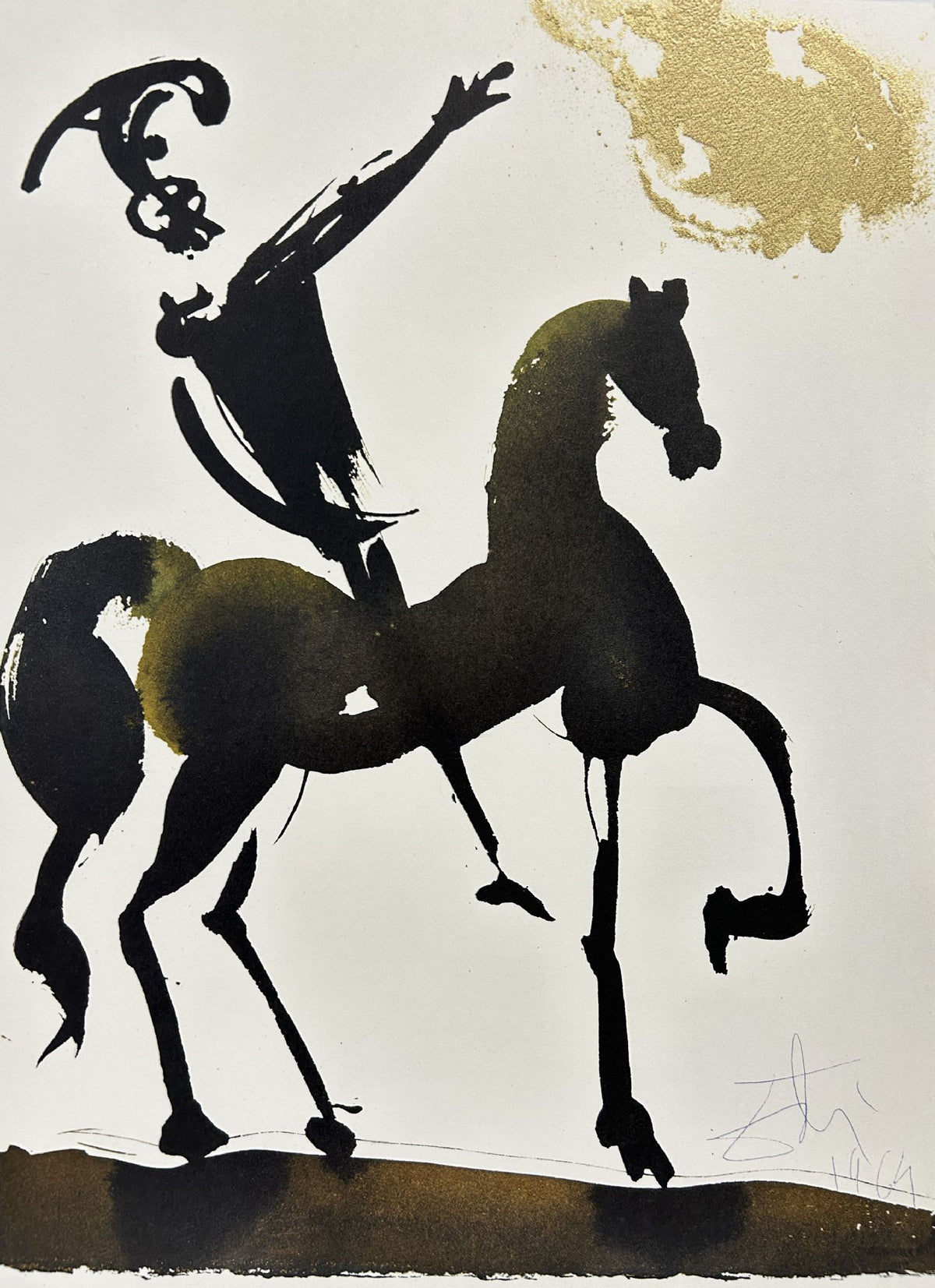 Joshua Brave In War by Salvador Dali, 1969 fine art lithograph