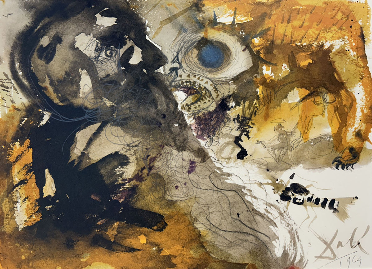 Leviathan by Salvador Dali, 1969 fine art lithograph