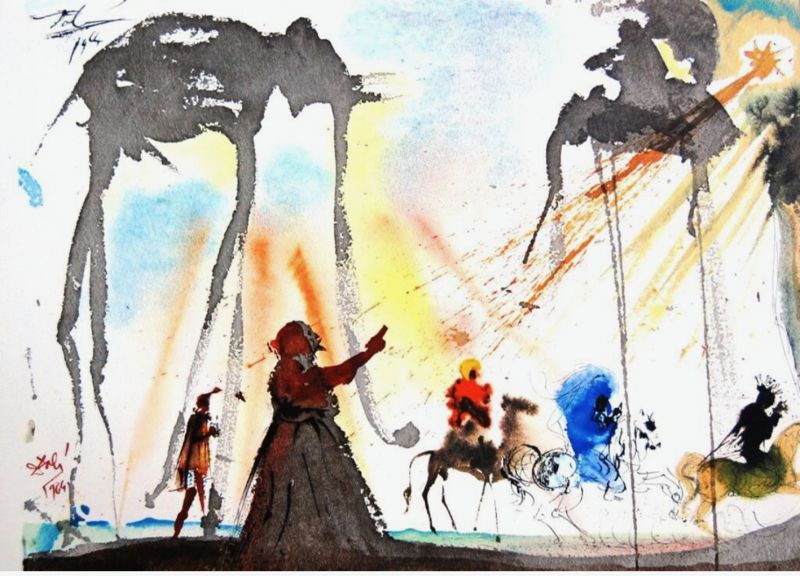 They Will All Come From Saba by Salvador Dali, 1969 fine art lithograph