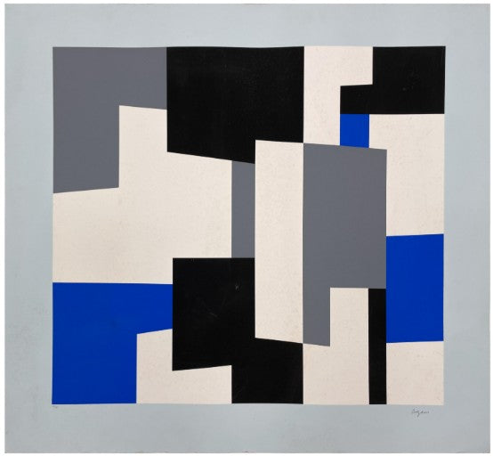 Yaacov Agam - Blue and Grey