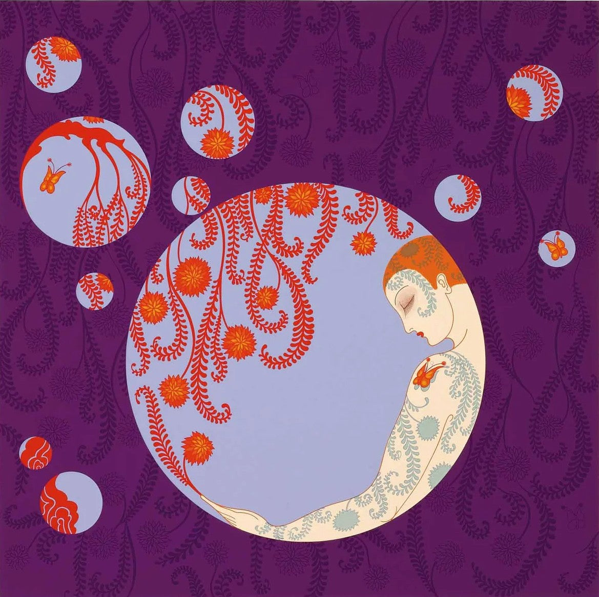 Erte - Springs Shadows IIII (Purple)