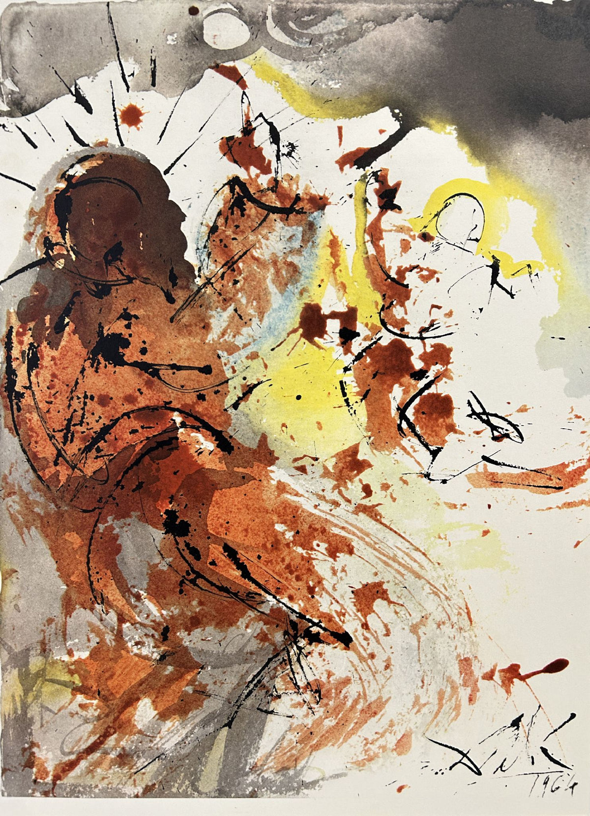 Saint Jerome by Salvador Dali, 1969 fine art lithograph